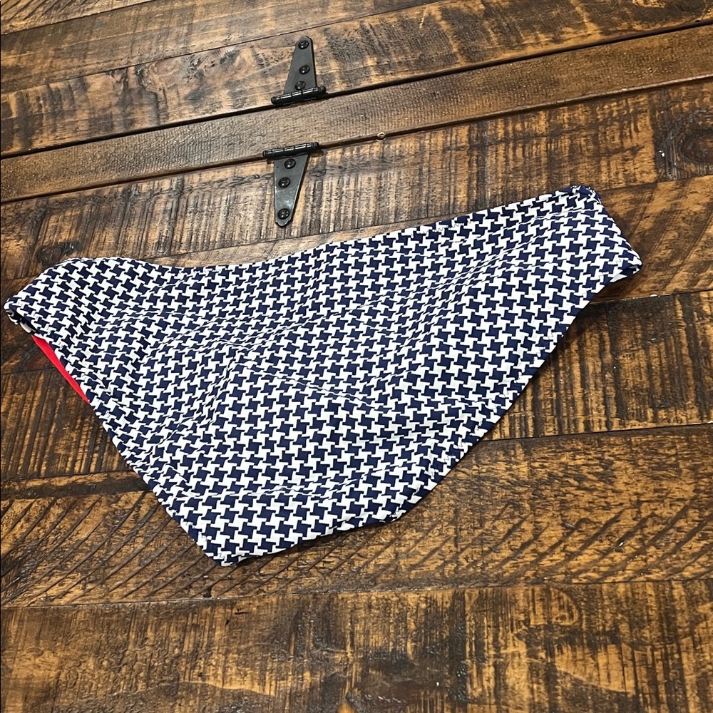 Red and Blue Patterned Bikini Bottom - Picture 5 of 10